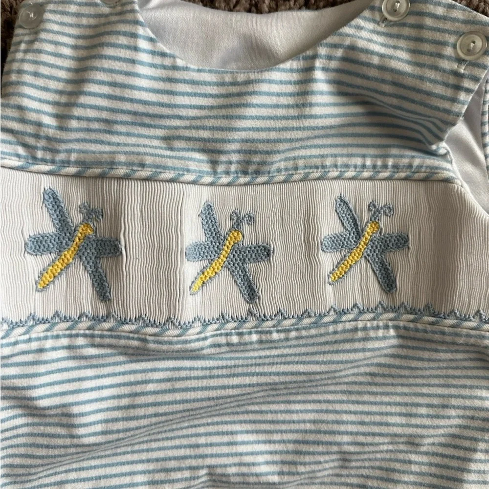 Lullaby Set Smocked Boy Outfit with bloomers